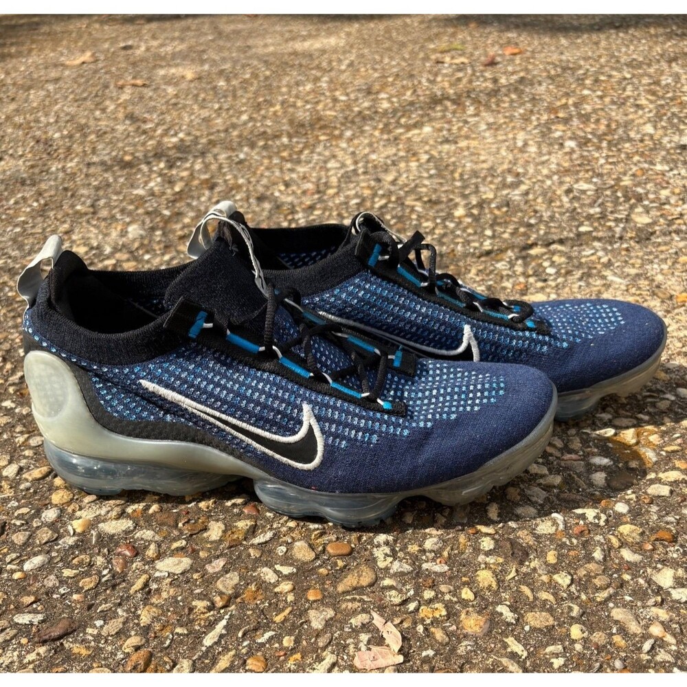 Nike Air Vapor Max 2023 Flyknit DZ4856-400 Mens Navy Blue Running Shoes US 10.5